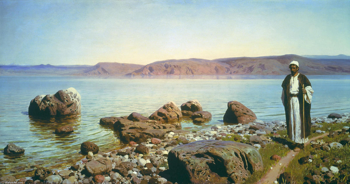 Wikioo.org - The Encyclopedia of Fine Arts - Painting, Artwork by Vasily Dmitrievich Polenov - At the Genisaret Lake