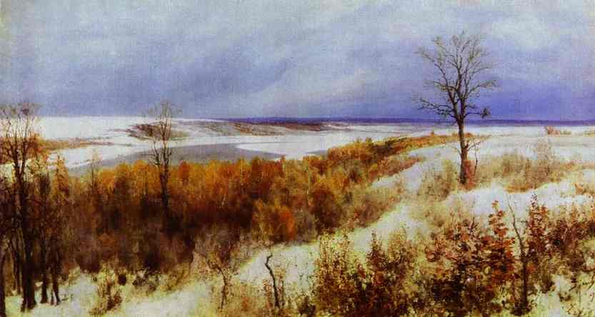 Wikioo.org - The Encyclopedia of Fine Arts - Painting, Artwork by Vasily Dmitrievich Polenov - First Snow