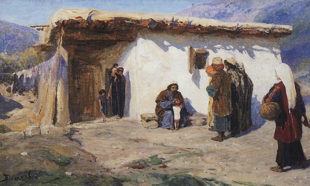 Wikioo.org - The Encyclopedia of Fine Arts - Painting, Artwork by Vasily Polenov - They Brought the Children