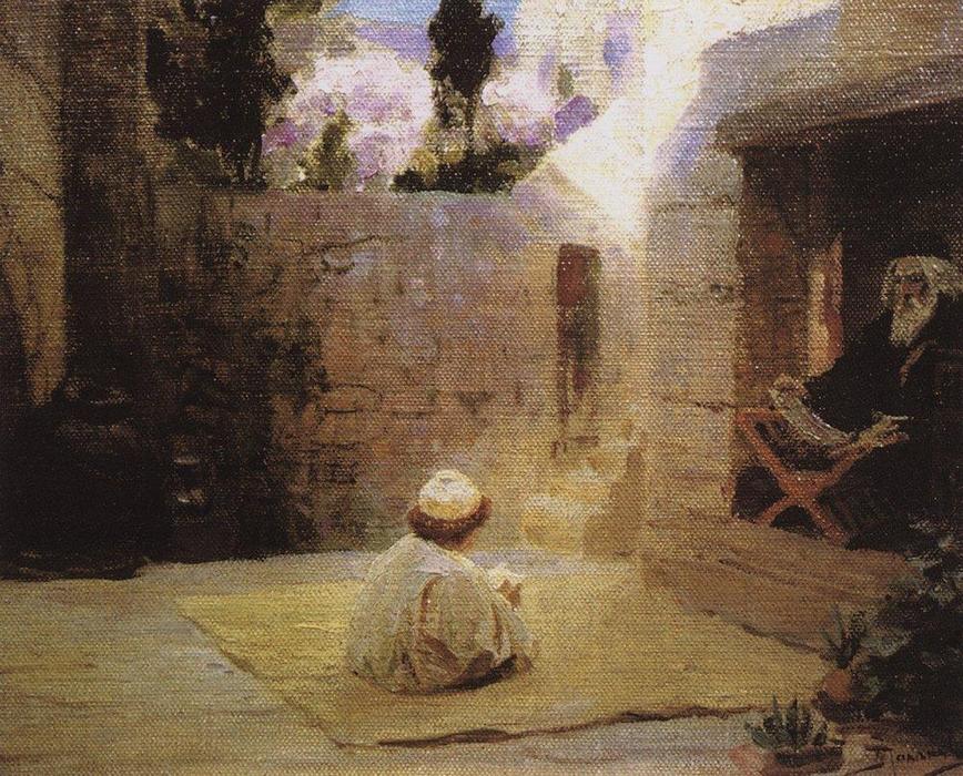 Wikioo.org - The Encyclopedia of Fine Arts - Painting, Artwork by Vasily Polenov - Was filled with wisdom