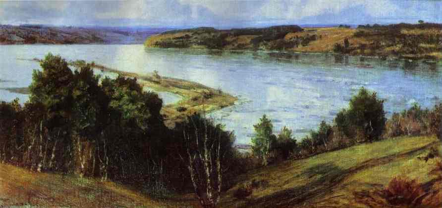 Wikioo.org – La Enciclopedia de las Bellas Artes - Pintura, Obras de arte de Vasily Polenov - El río Oka