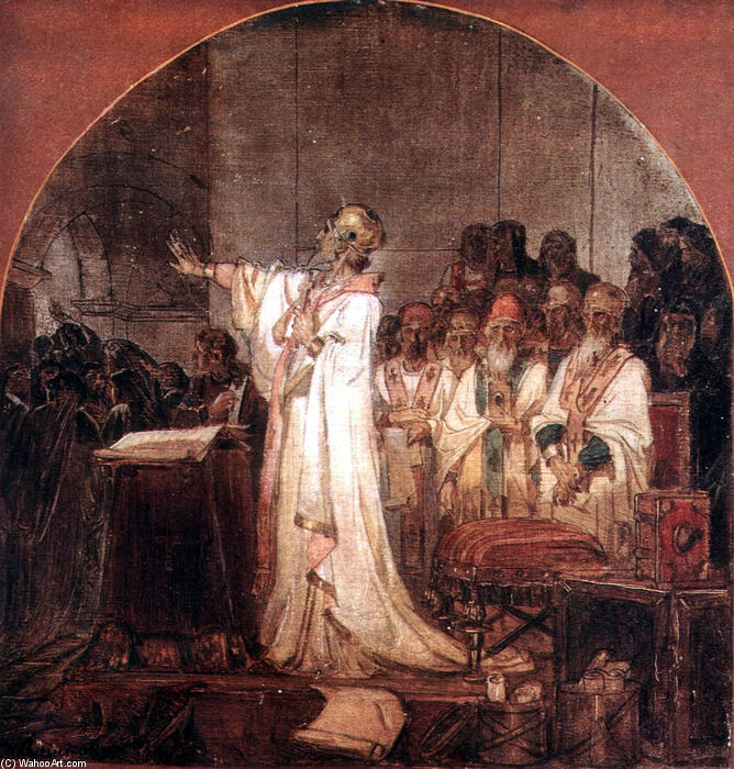 Wikioo.org – L'Enciclopedia delle Belle Arti - Pittura, Opere di Vasili Ivanovich Surikov - Terzo Concilio Ecumenico di Efeso