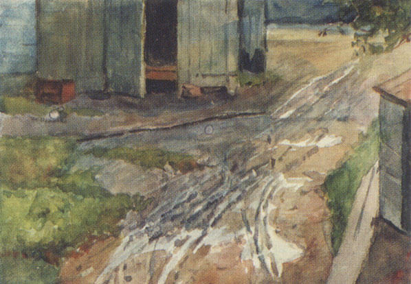 WikiOO.org - Encyclopedia of Fine Arts - Maalaus, taideteos Vasili Ivanovich Surikov - Moscow yard