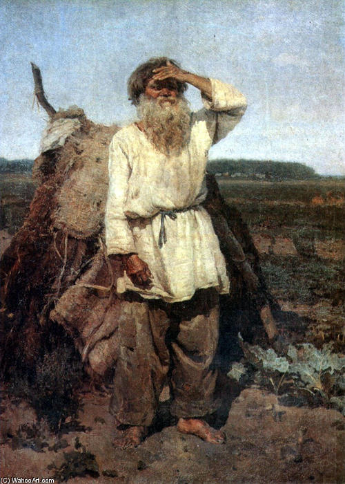 Wikioo.org - The Encyclopedia of Fine Arts - Painting, Artwork by Vasili Ivanovich Surikov - The old gardener