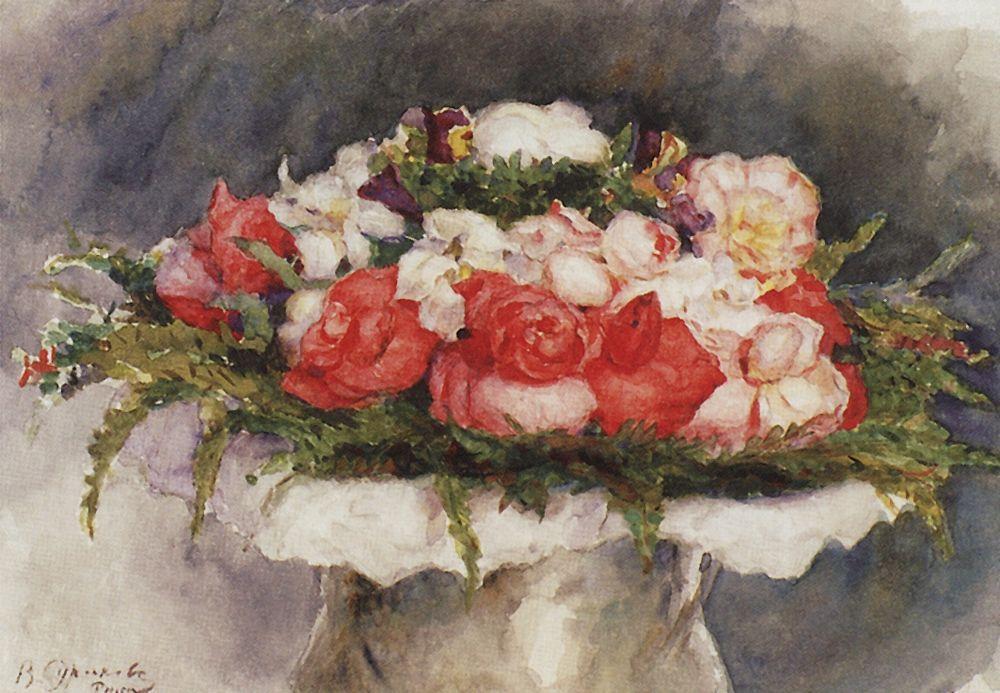 WikiOO.org - Encyclopedia of Fine Arts - Maľba, Artwork Vasili Ivanovich Surikov - Bouquet