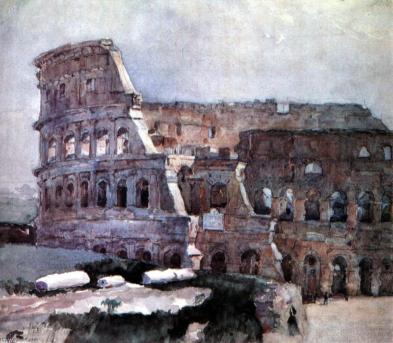 Wikioo.org - The Encyclopedia of Fine Arts - Painting, Artwork by Vasili Ivanovich Surikov - Colosseum