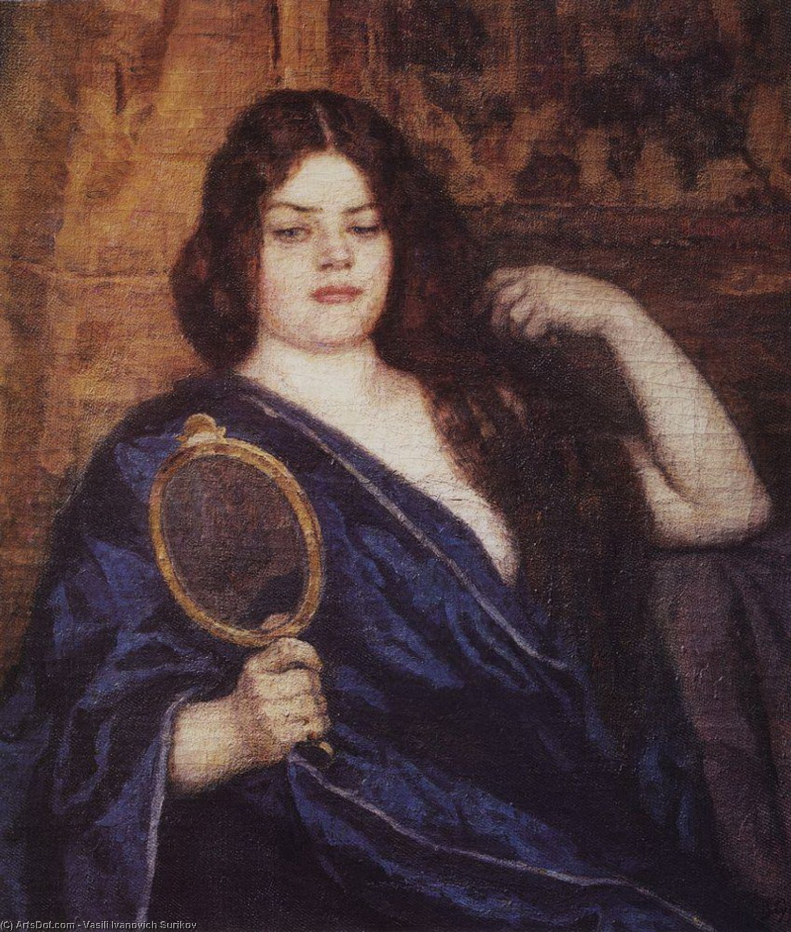 Wikioo.org - Encyklopedia Sztuk Pięknych - Malarstwo, Grafika Vasili Ivanovich Surikov - Siberian woman