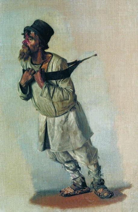 WikiOO.org - Encyclopedia of Fine Arts - Maalaus, taideteos Vasily Vasilevich Vereshchagin - Burlak who hold hands on the strap