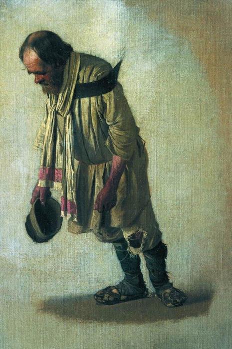 WikiOO.org - Encyclopedia of Fine Arts - Maalaus, taideteos Vasily Vasilevich Vereshchagin - Burlak with the cap in his hand
