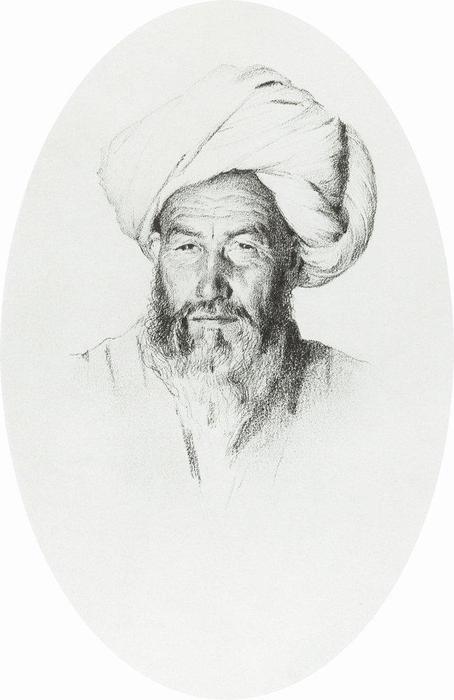 WikiOO.org - Encyclopedia of Fine Arts - Maalaus, taideteos Vasily Vasilevich Vereshchagin - Uzbek, the foreman (elder) village Hodzhagent