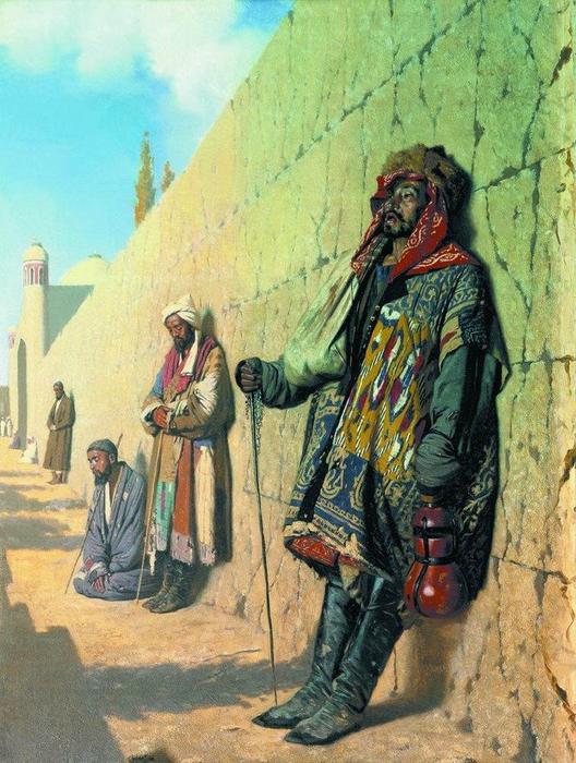 WikiOO.org - Encyclopedia of Fine Arts - Maľba, Artwork Vasily Vasilevich Vereshchagin - Beggars in Samarkand