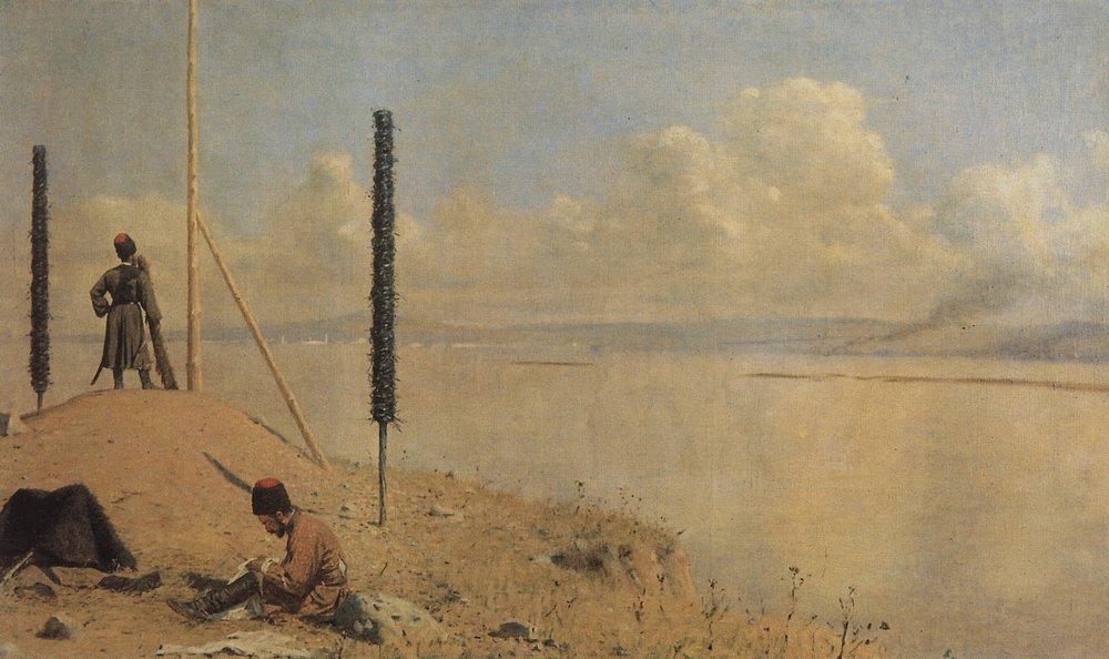 Wikioo.org - The Encyclopedia of Fine Arts - Painting, Artwork by Vasily Vasilevich Vereshchagin - Picket on the Danube