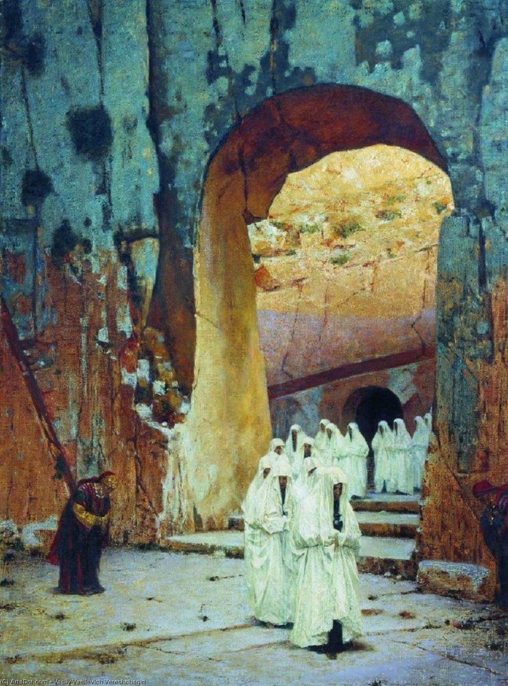 Wikioo.org - The Encyclopedia of Fine Arts - Painting, Artwork by Vasily Vasilevich Vereshchagin - In Jerusalem. Royal tombs