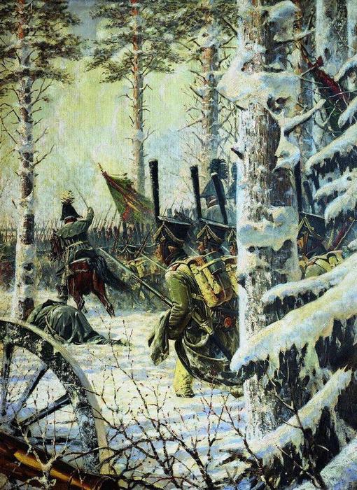Wikioo.org - The Encyclopedia of Fine Arts - Painting, Artwork by Vasily Vasilevich Vereshchagin - Bayonet Charge. Hurrah-Hurrah