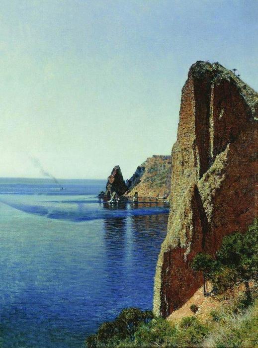 Wikioo.org - The Encyclopedia of Fine Arts - Painting, Artwork by Vasily Vasilevich Vereshchagin - Cape Fiolent near Sevastopol