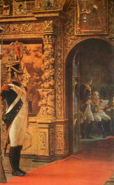 Wikioo.org - The Encyclopedia of Fine Arts - Painting, Artwork by Vasily Vasilevich Vereshchagin - Marshal Davout in the Chudovo Convent