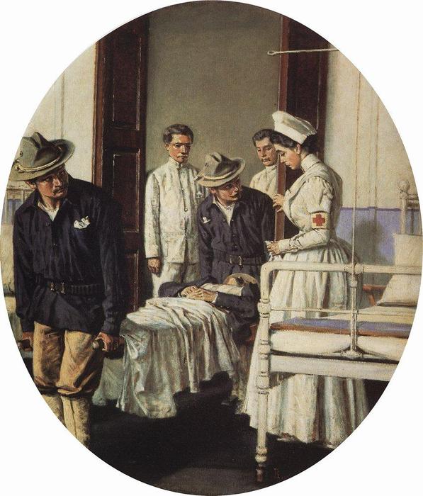 WikiOO.org - Енциклопедия за изящни изкуства - Живопис, Произведения на изкуството Vasily Vasilevich Vereshchagin - In the Hospital