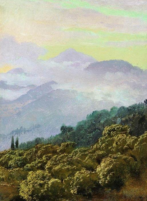Wikioo.org - สารานุกรมวิจิตรศิลป์ - จิตรกรรม Vasily Vasilevich Vereshchagin - Crimean mountains