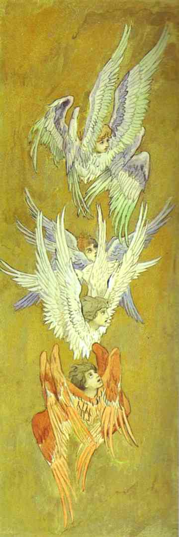 Wikioo.org - Bách khoa toàn thư về mỹ thuật - Vẽ tranh, Tác phẩm nghệ thuật Victor Vasnetsov - Seraphim