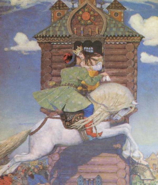 Wikioo.org - The Encyclopedia of Fine Arts - Painting, Artwork by Victor Vasnetsov - Humpbacked Horse