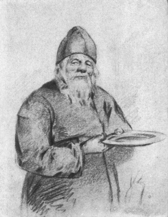 Wikioo.org - The Encyclopedia of Fine Arts - Painting, Artwork by Victor Vasnetsov - Monk collector