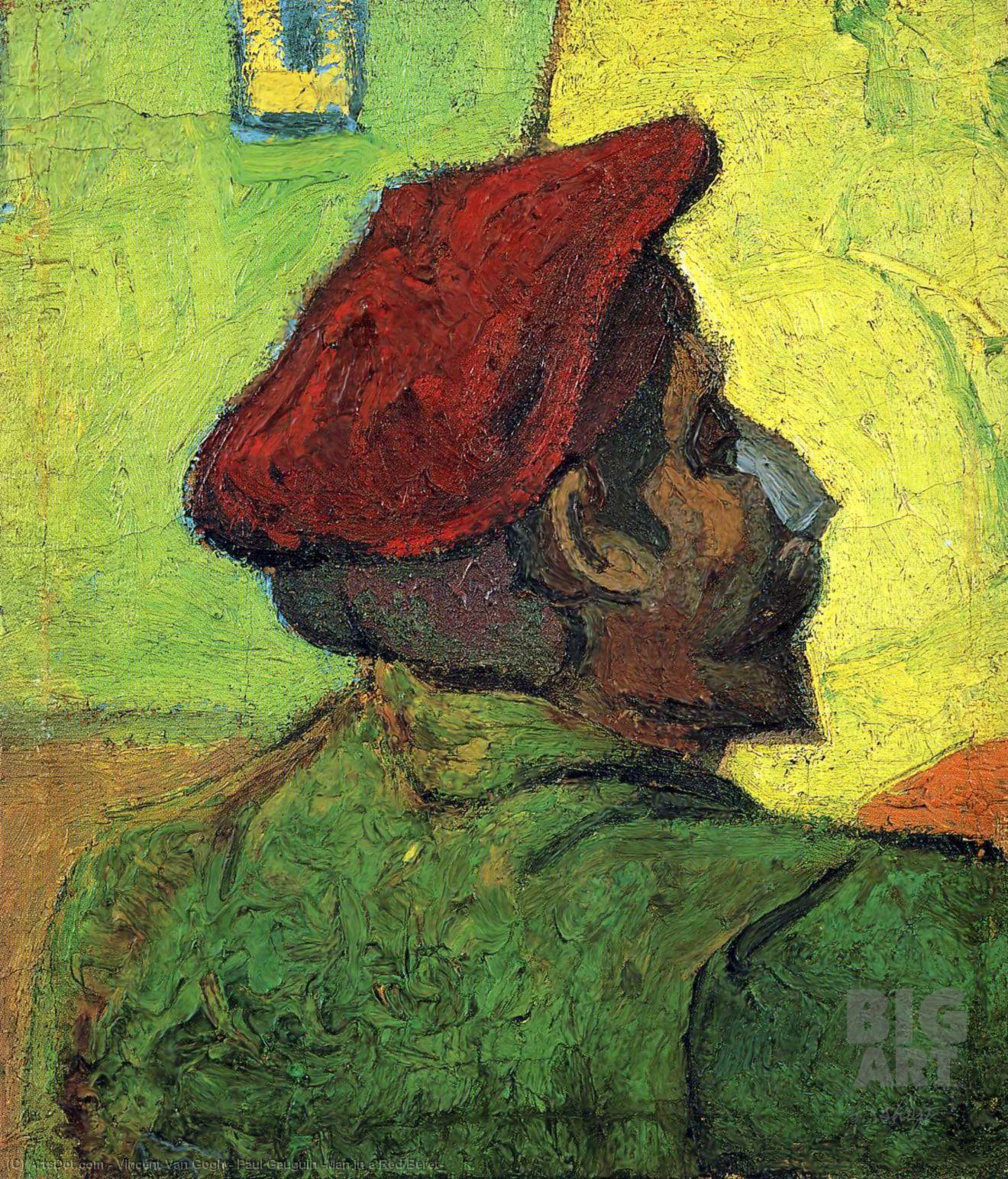 Wikioo.org - The Encyclopedia of Fine Arts - Painting, Artwork by Vincent Van Gogh - Paul Gauguin (Man in a Red Beret)