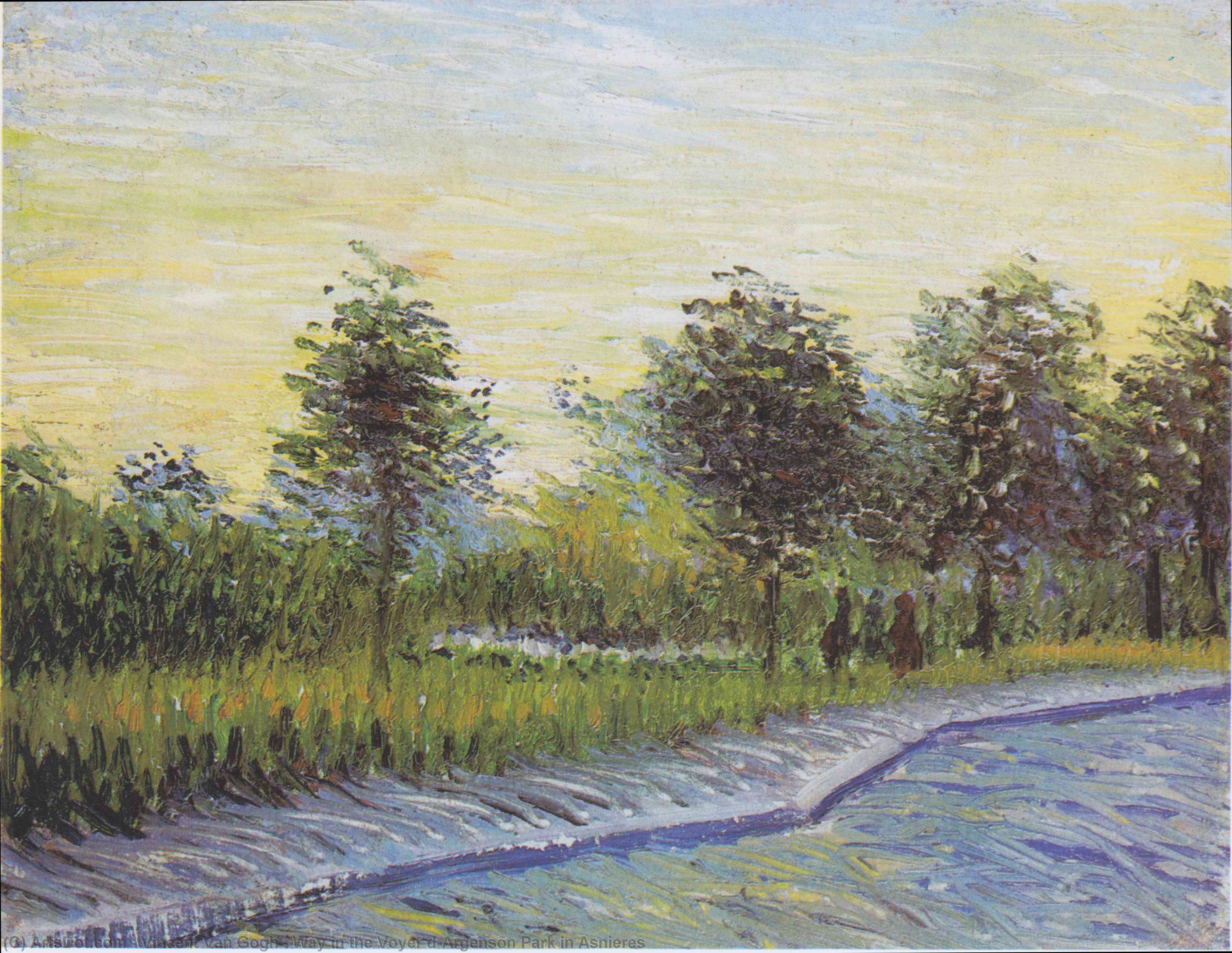 Wikioo.org - The Encyclopedia of Fine Arts - Painting, Artwork by Vincent Van Gogh - Way in the Voyer d'Argenson Park in Asnieres