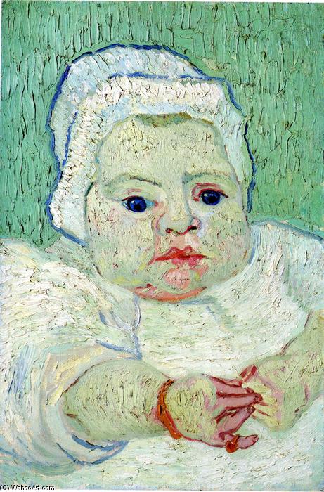 Wikioo.org - The Encyclopedia of Fine Arts - Painting, Artwork by Vincent Van Gogh - The Baby Marcelle Roulin