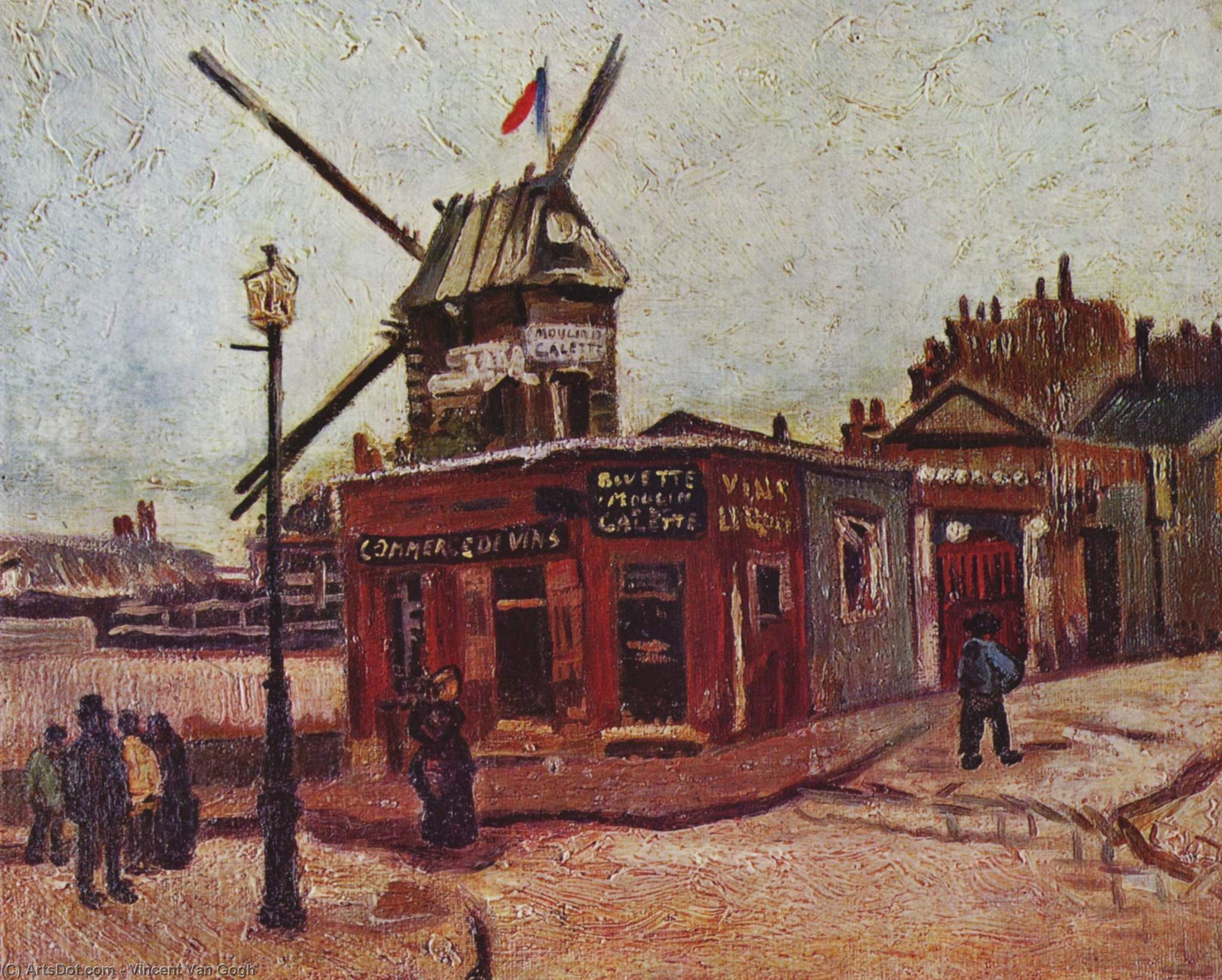 WikiOO.org - دایره المعارف هنرهای زیبا - نقاشی، آثار هنری Vincent Van Gogh - The Moulin de la Galette