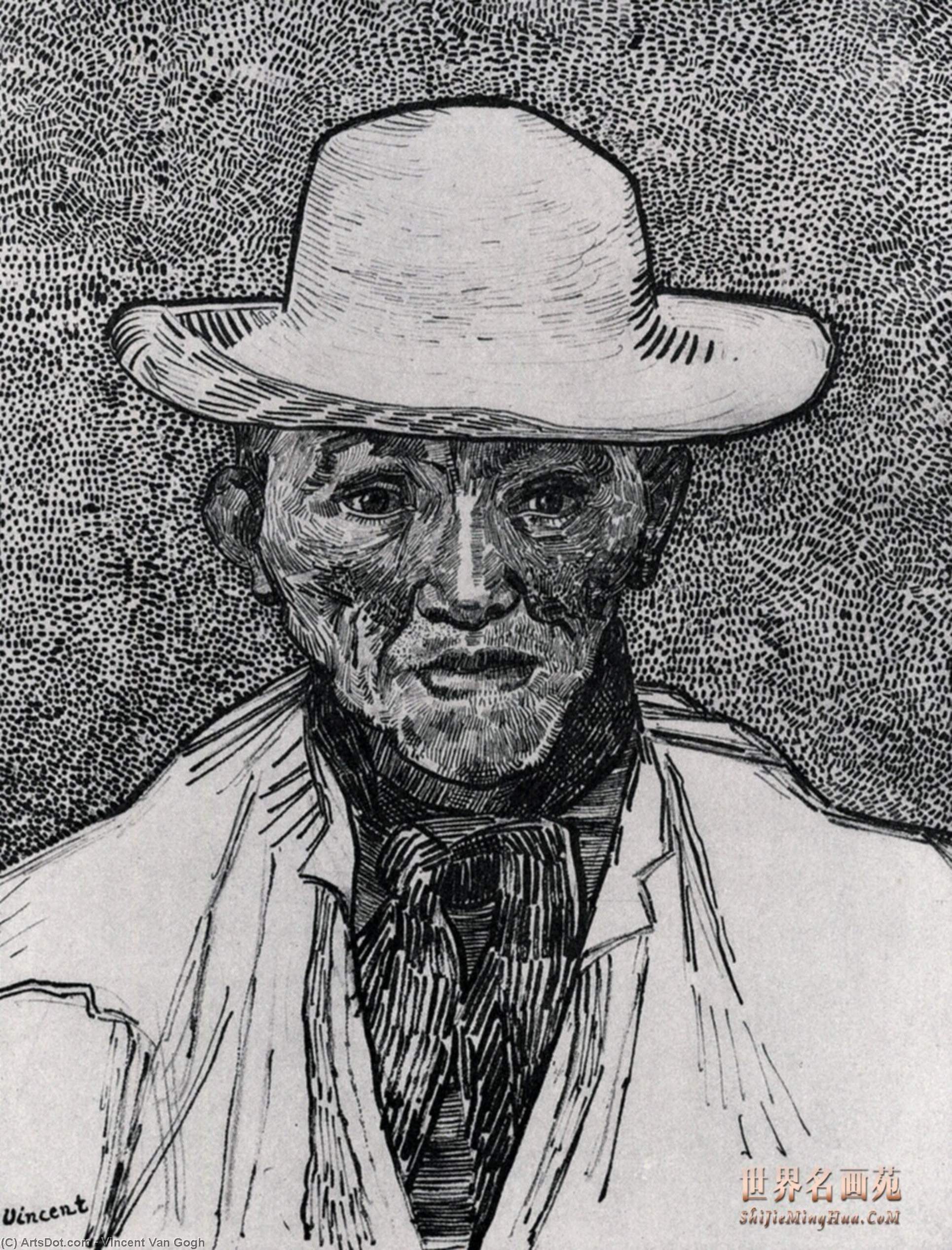 WikiOO.org - Енциклопедия за изящни изкуства - Живопис, Произведения на изкуството Vincent Van Gogh - Portrait of Patience Escalier