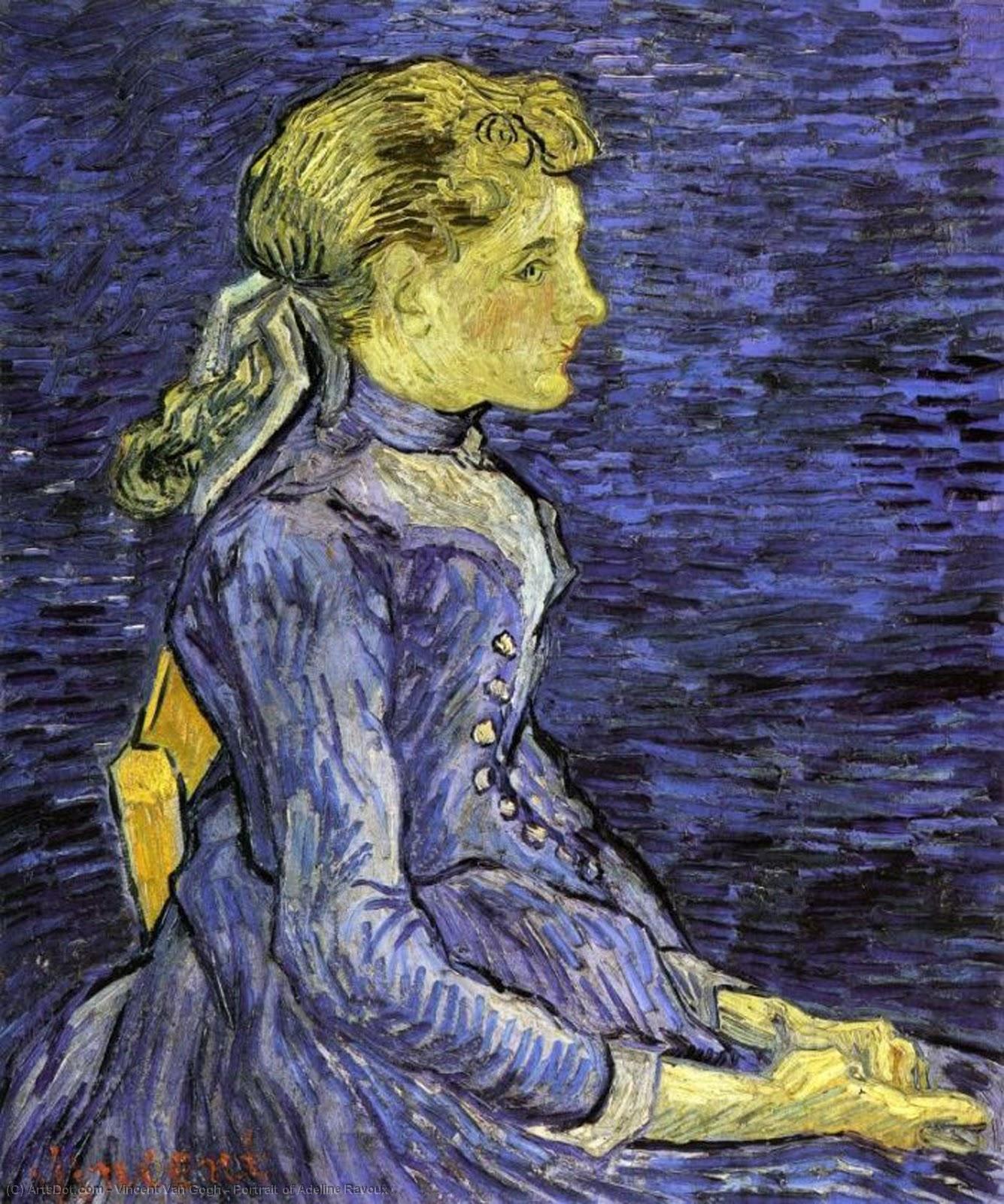 Wikioo.org - The Encyclopedia of Fine Arts - Painting, Artwork by Vincent Van Gogh - Portrait of Adeline Ravoux