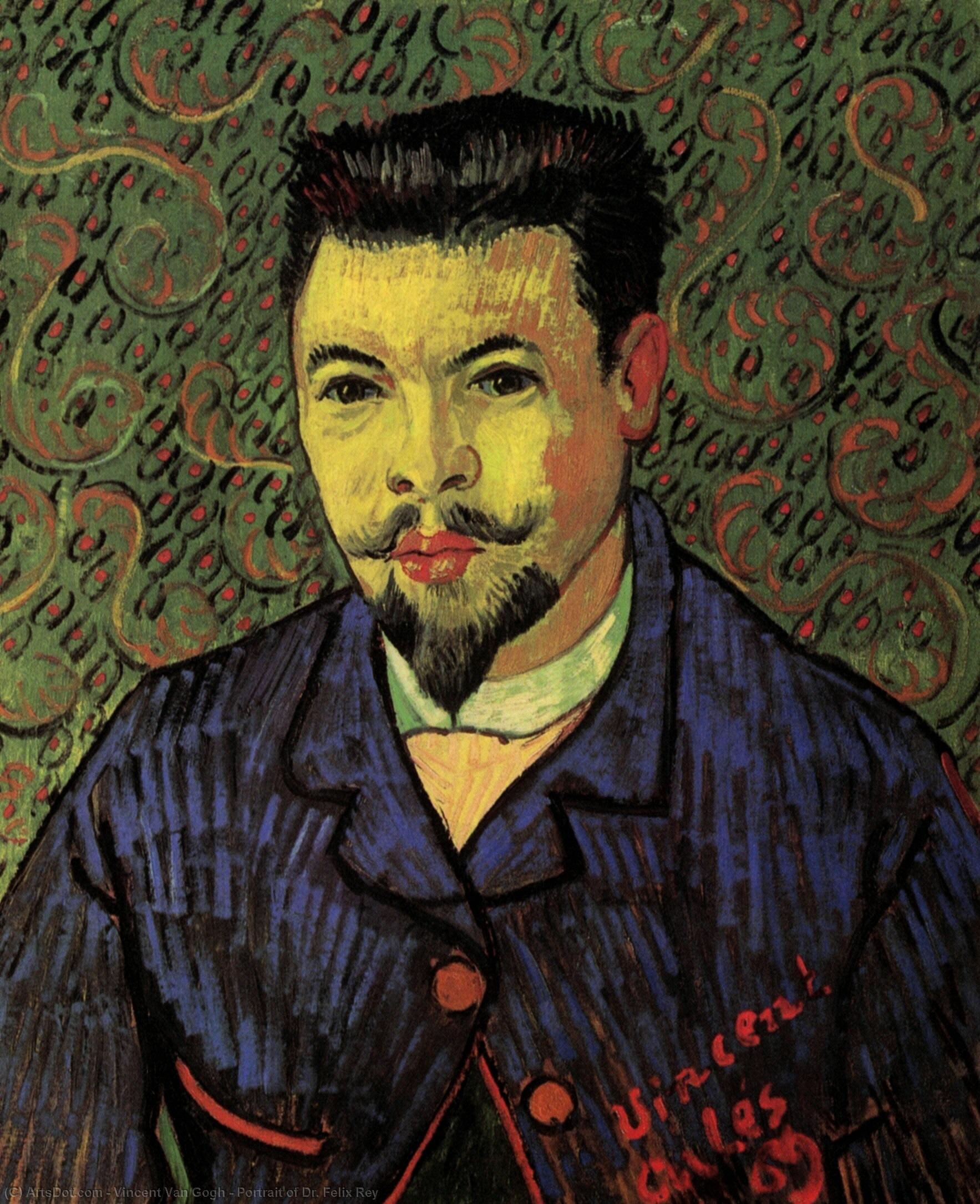 WikiOO.org – 美術百科全書 - 繪畫，作品 Vincent Van Gogh - 肖像 博士  费利克斯  雷伊