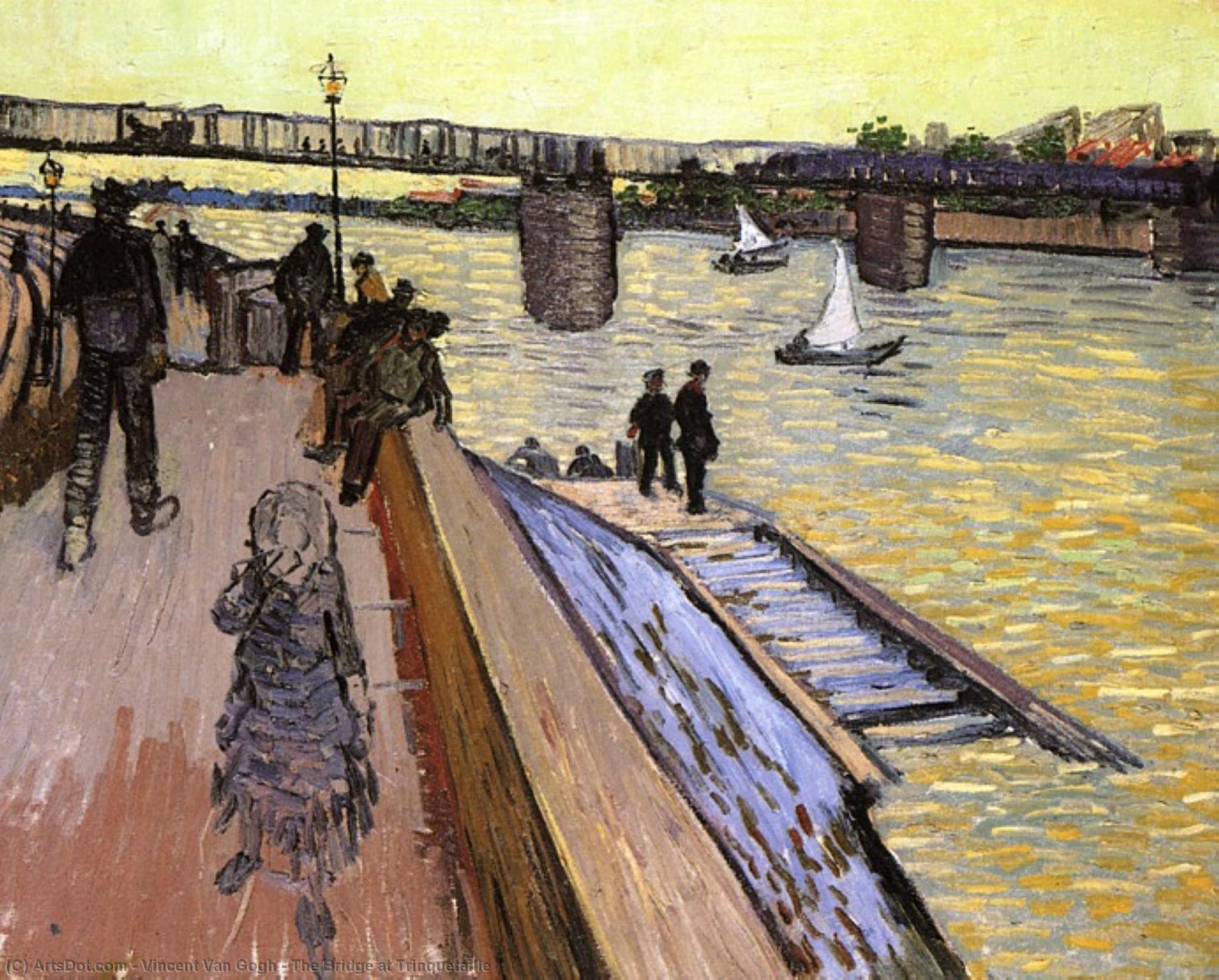 Wikioo.org - The Encyclopedia of Fine Arts - Painting, Artwork by Vincent Van Gogh - The Bridge at Trinquetaille