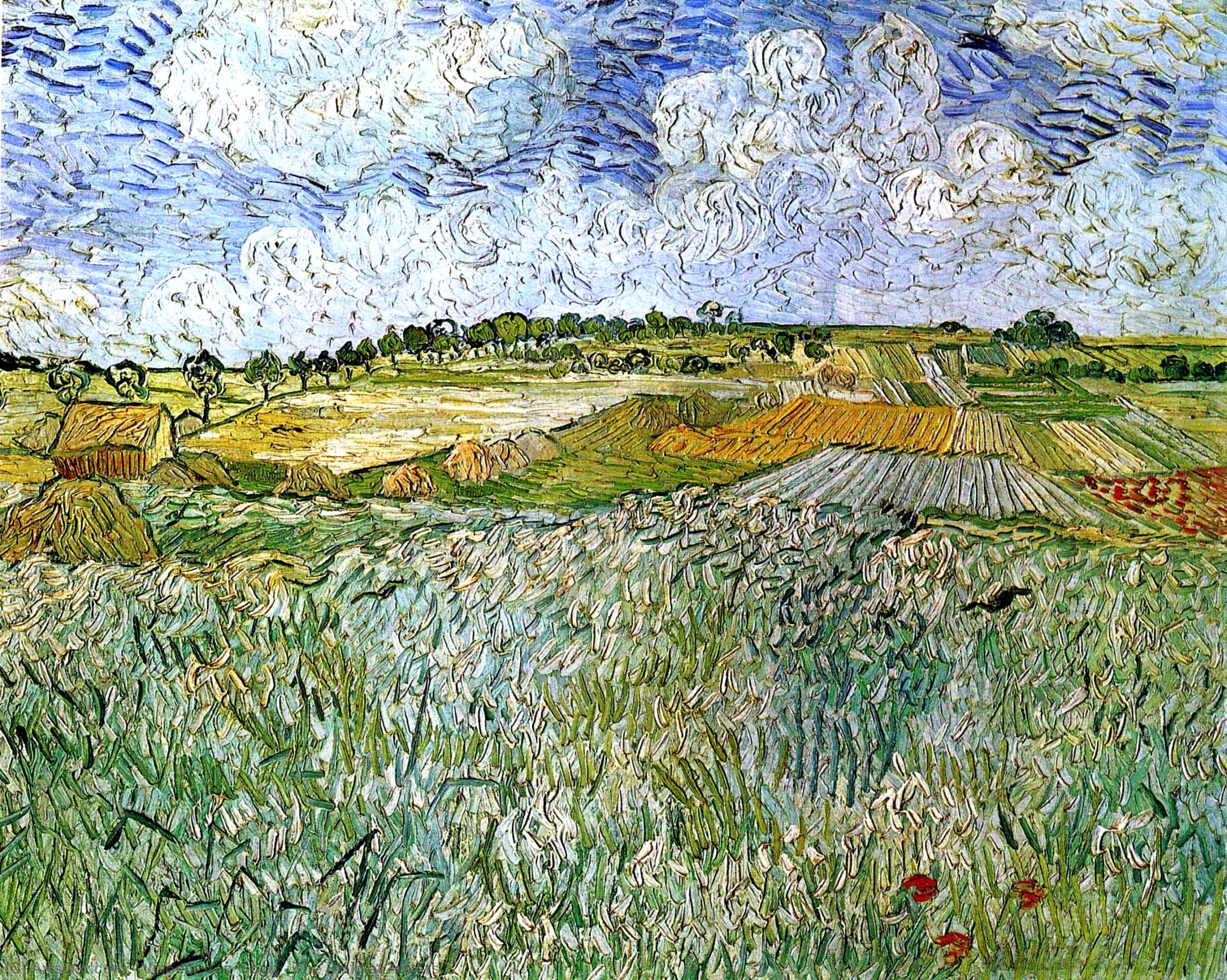WikiOO.org - 百科事典 - 絵画、アートワーク Vincent Van Gogh - プレーン で  オーヴェル