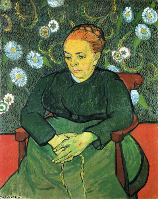 WikiOO.org – 美術百科全書 - 繪畫，作品 Vincent Van Gogh - 杜莎夫人Roulin摇摇篮（摇篮曲）