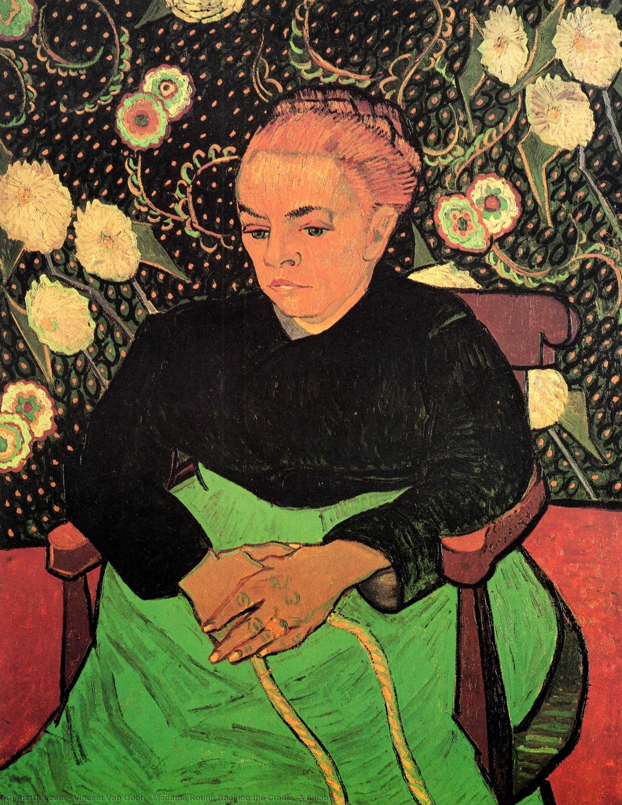 Wikioo.org - Die Enzyklopädie bildender Kunst - Malerei, Kunstwerk von Vincent Van Gogh - Madame Roulin Rocking die Wiege Ein  Schlaflied