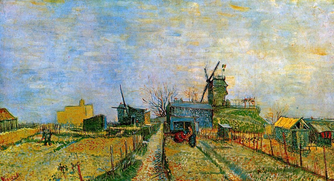 WikiOO.org - Енциклопедия за изящни изкуства - Живопис, Произведения на изкуството Vincent Van Gogh - Vegetable Gardens in Montmartre