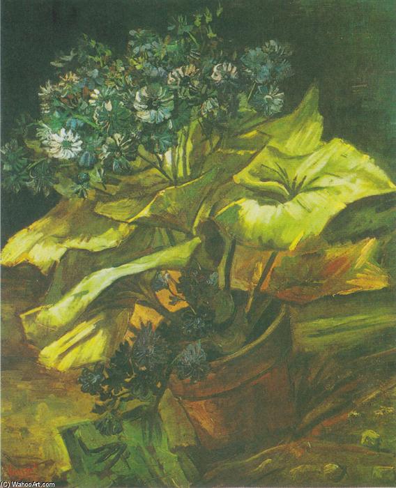 WikiOO.org - Güzel Sanatlar Ansiklopedisi - Resim, Resimler Vincent Van Gogh - Flower pot with Asters