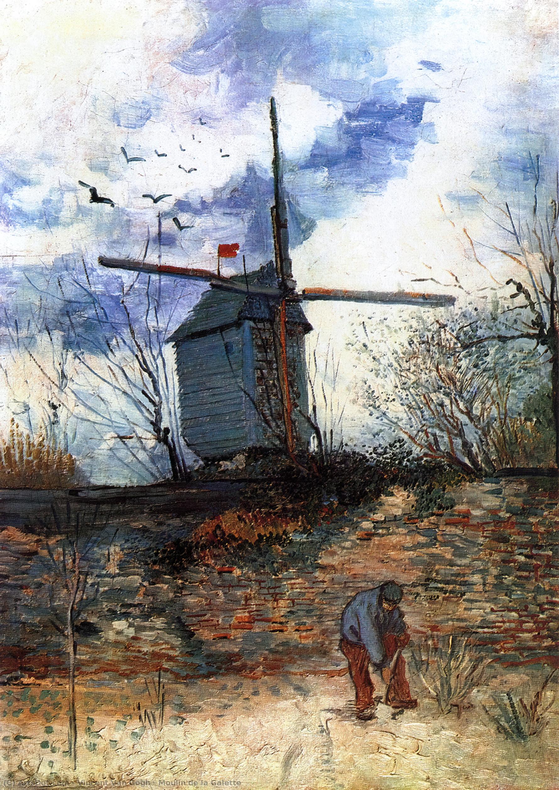 Wikioo.org - The Encyclopedia of Fine Arts - Painting, Artwork by Vincent Van Gogh - Moulin de la Galette