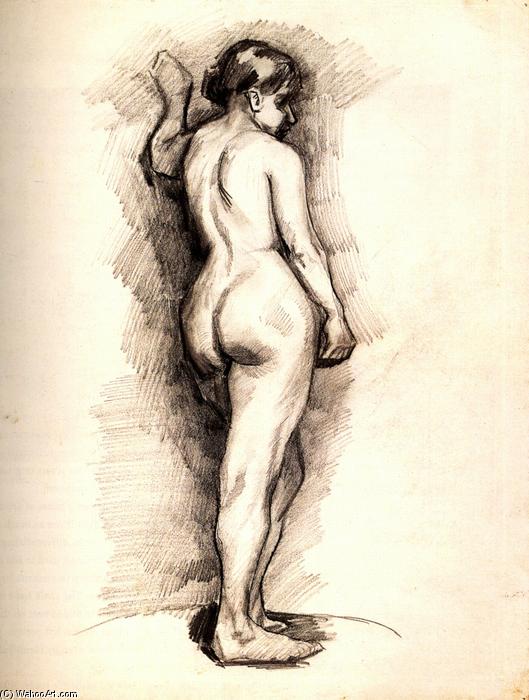 WikiOO.org - Encyclopedia of Fine Arts - Maalaus, taideteos Vincent Van Gogh - Standing Female Nude Seen from the Back