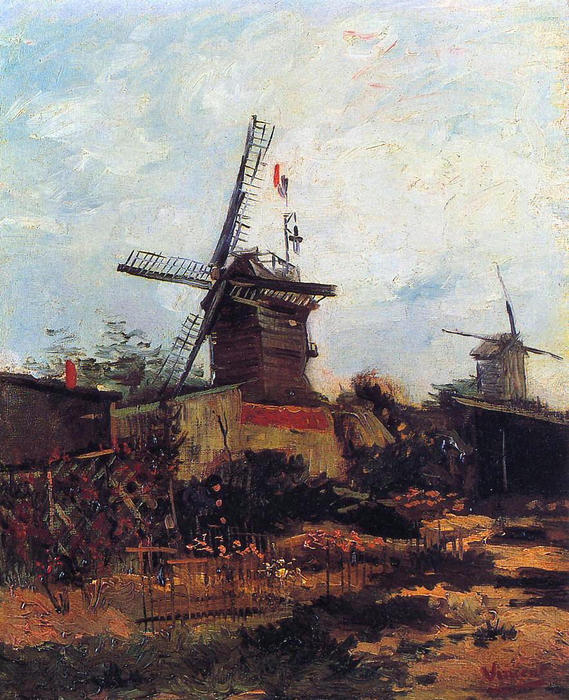 WikiOO.org - Encyclopedia of Fine Arts - Målning, konstverk Vincent Van Gogh - The Mill of Blute End