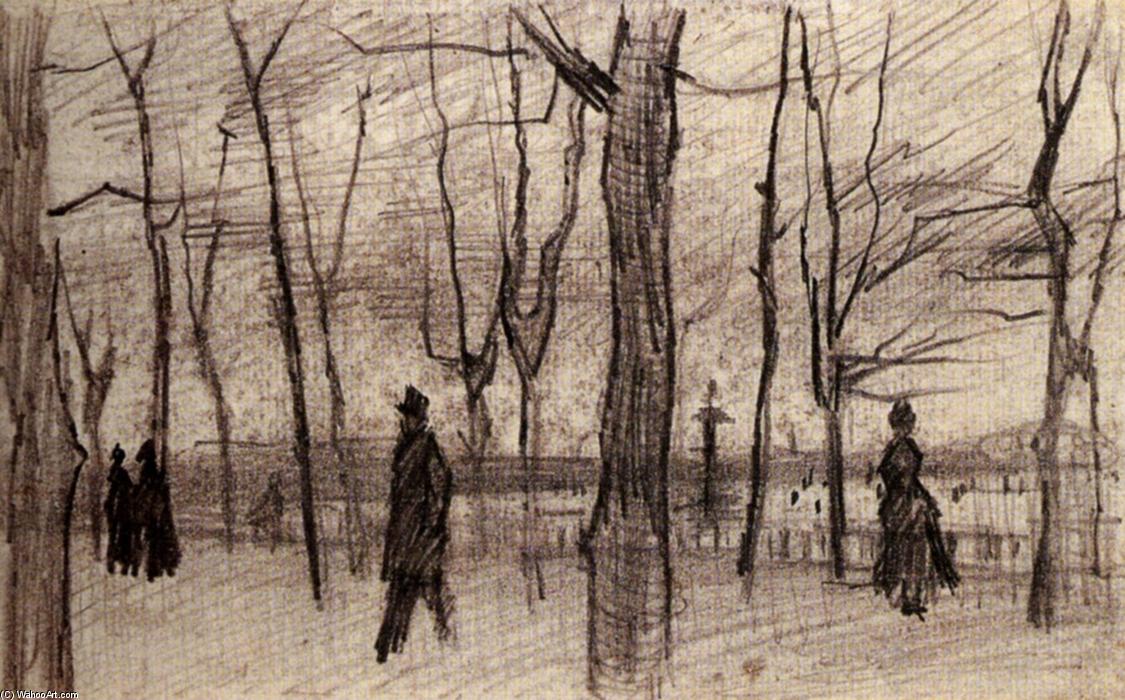 WikiOO.org - אנציקלופדיה לאמנויות יפות - ציור, יצירות אמנות Vincent Van Gogh - Luxembourg Garden in Paris