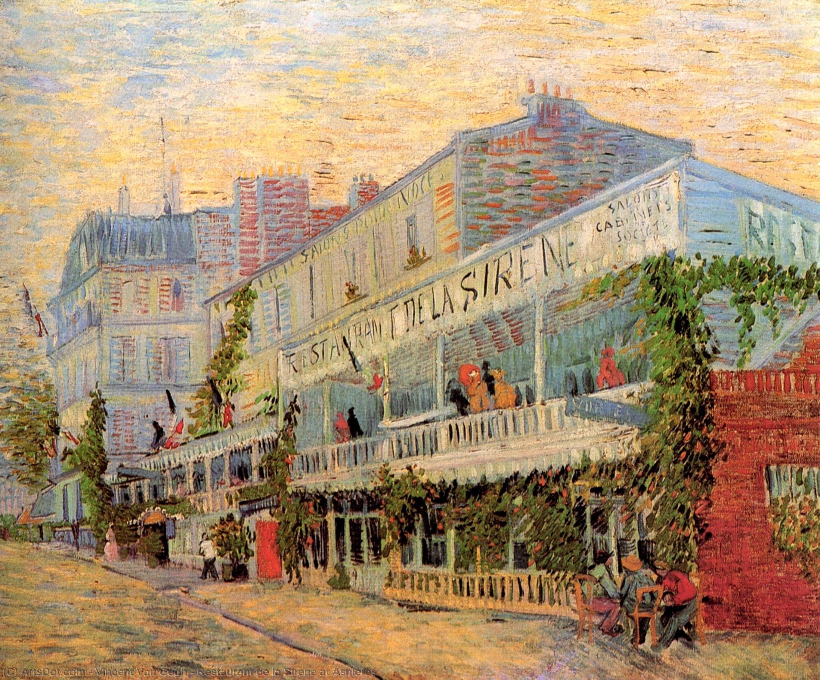 Wikioo.org – La Enciclopedia de las Bellas Artes - Pintura, Obras de arte de Vincent Van Gogh - Restaurant de la Sirene en Asnières