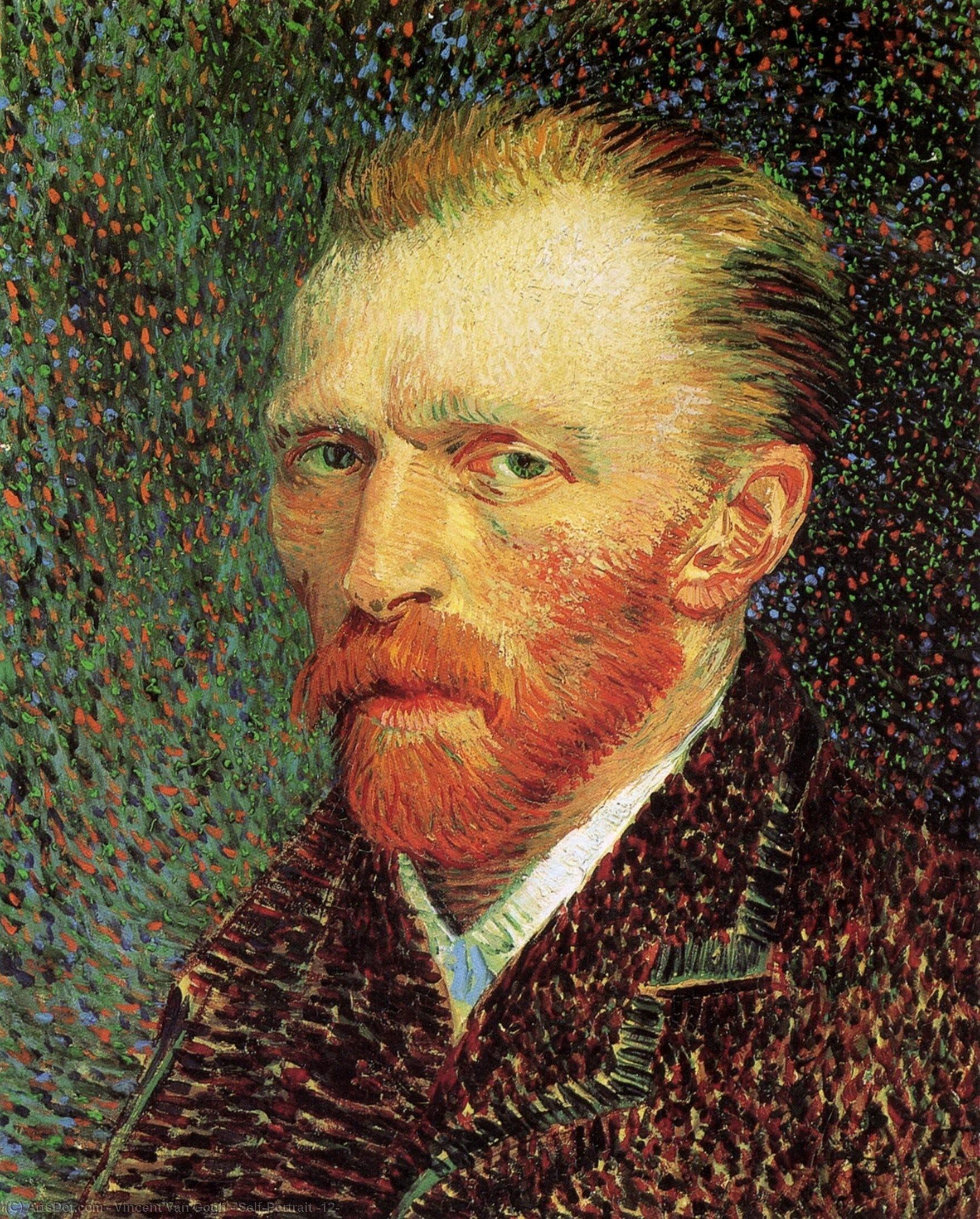 Wikioo.org - สารานุกรมวิจิตรศิลป์ - จิตรกรรม Vincent Van Gogh - Self-Portrait (12)