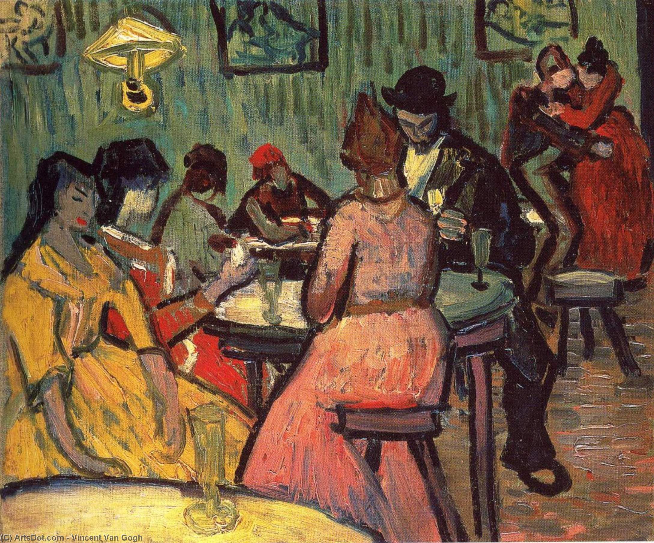 WikiOO.org - Encyclopedia of Fine Arts - Maľba, Artwork Vincent Van Gogh - The Brothel