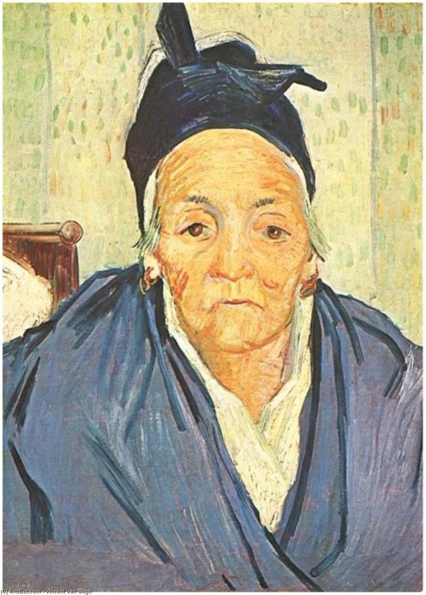 Wikioo.org - The Encyclopedia of Fine Arts - Painting, Artwork by Vincent Van Gogh - An Old Woman of Arles