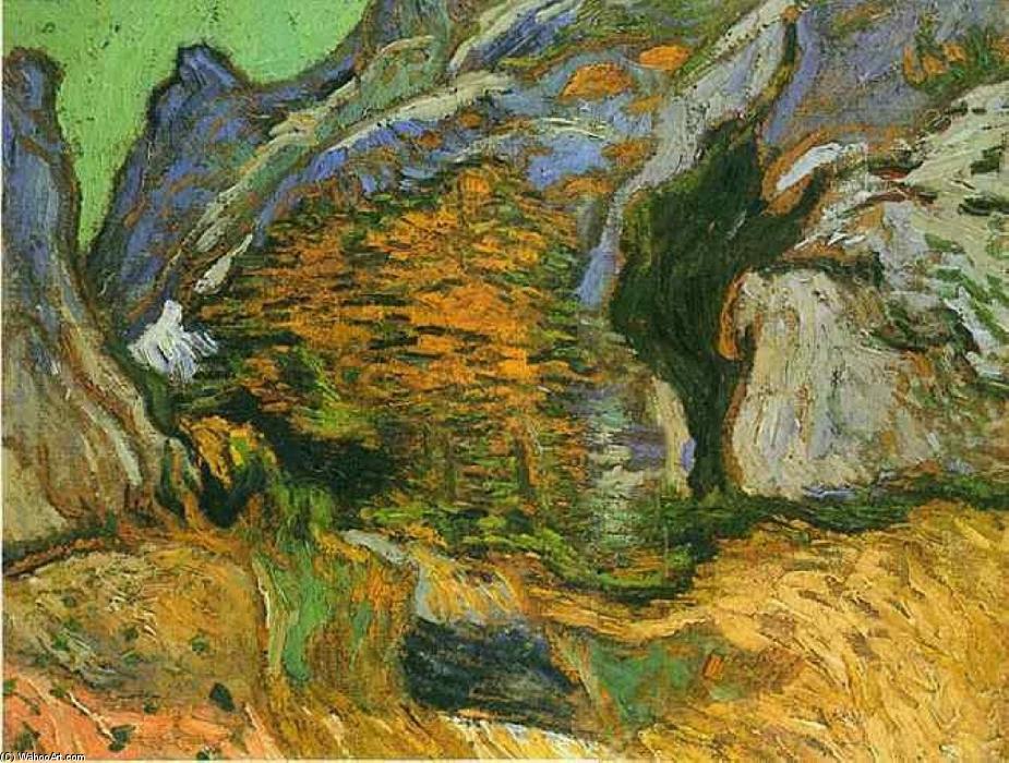 WikiOO.org - אנציקלופדיה לאמנויות יפות - ציור, יצירות אמנות Vincent Van Gogh - The gully Peiroulets