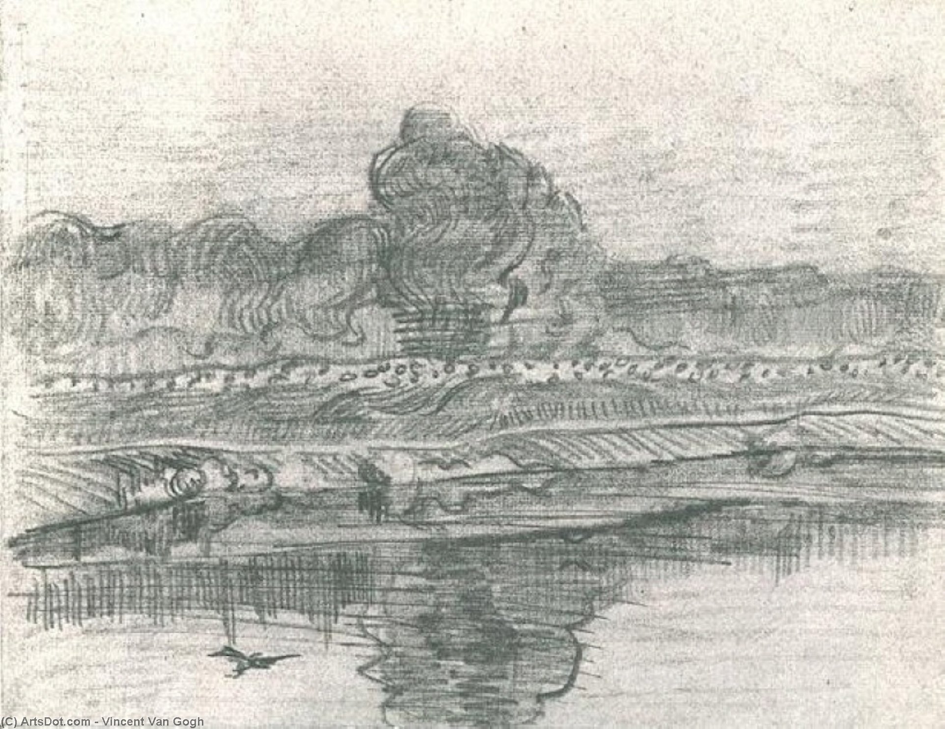 WikiOO.org - Enciklopedija likovnih umjetnosti - Slikarstvo, umjetnička djela Vincent Van Gogh - Landscape with the Oise