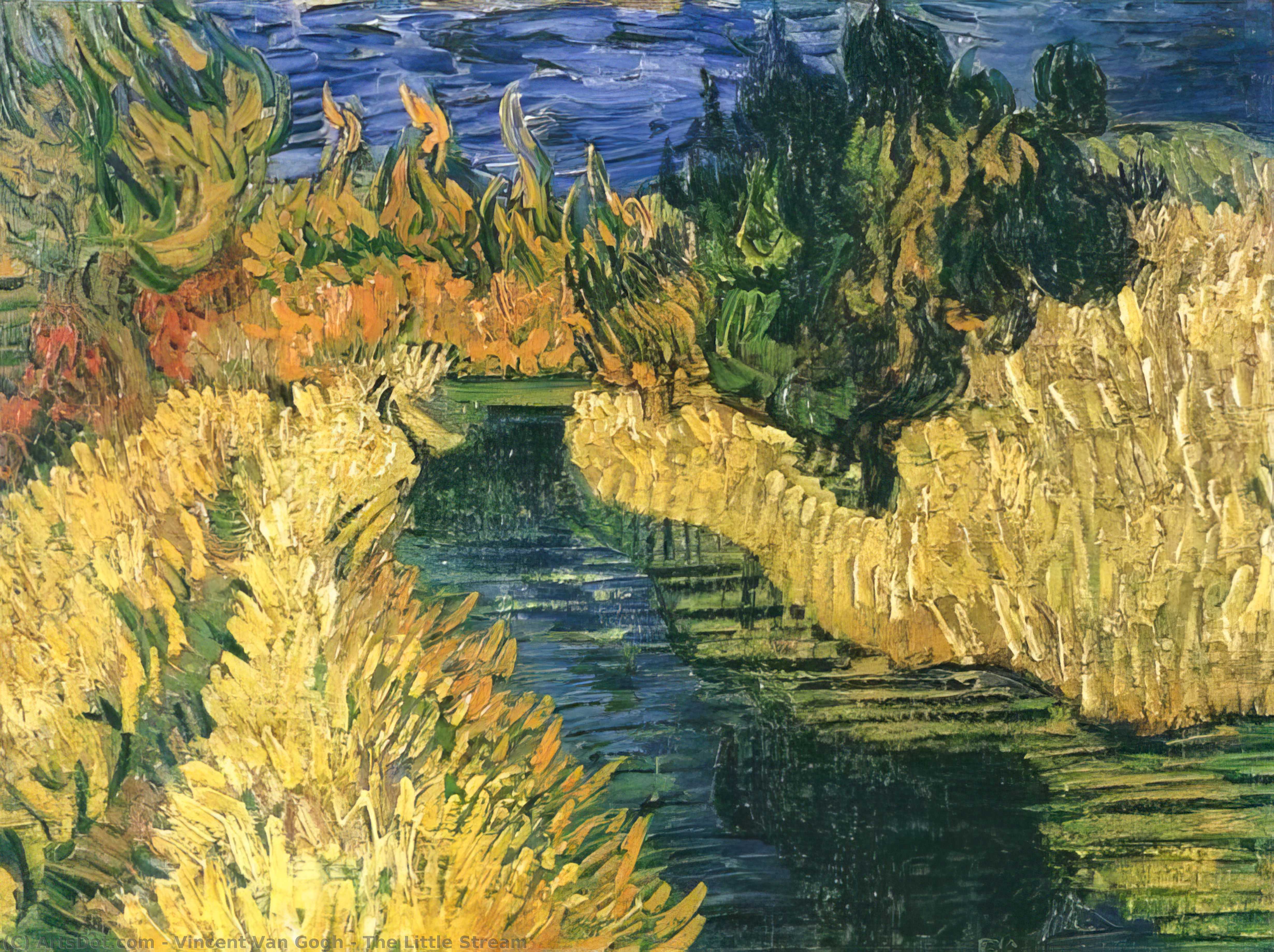 WikiOO.org - אנציקלופדיה לאמנויות יפות - ציור, יצירות אמנות Vincent Van Gogh - The Little Stream