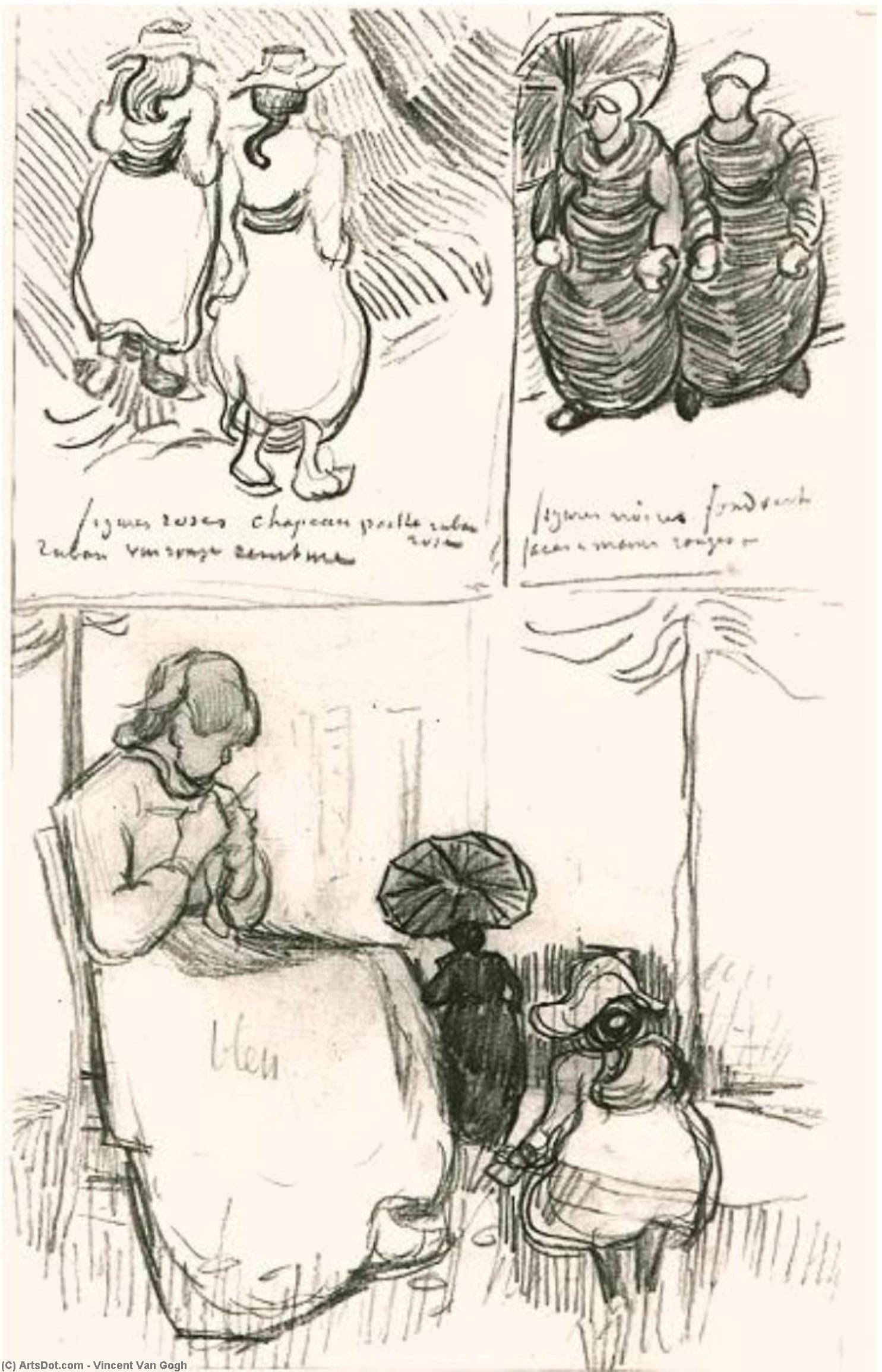 WikiOO.org - Enciklopedija likovnih umjetnosti - Slikarstvo, umjetnička djela Vincent Van Gogh - Three Studies